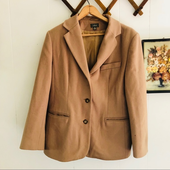 ll bean wool blazer womens